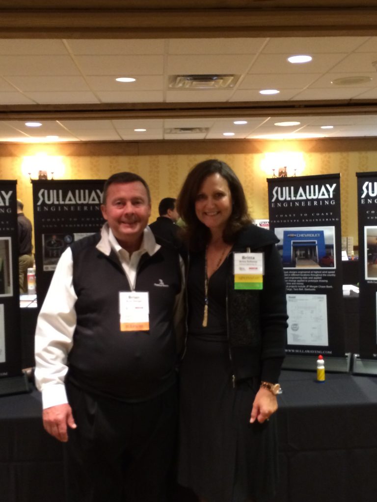 Brian Swingle, Executive Director of Illinois Sign Association pictured with Britta Sullaway. 