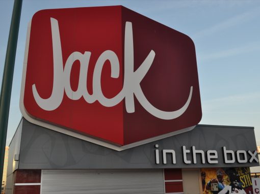 Jack in the Box Roof Top Sign