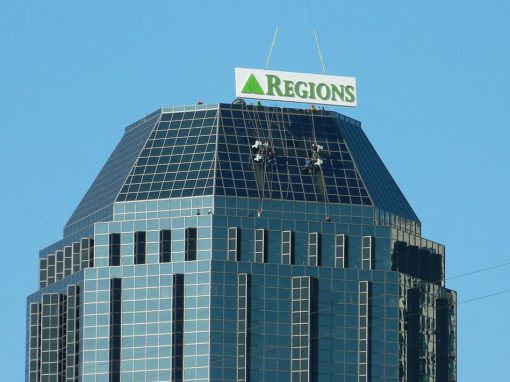 Regions Bank High-Rise Sign